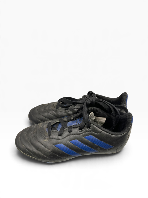 Vist Large View of Product Image Which is Used Adidas Soccer Cleats Black Youth 13.5
