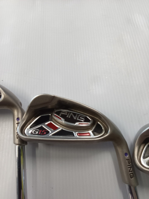 Vist Large View of Product Image Which is Used Ping G15 BLUE DOT Mens Iron Set RH 5I-SW
