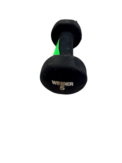 Vist Large View of Product Image Which is Used Weider Neoprene Dumbbell (Each) Black 5 lb