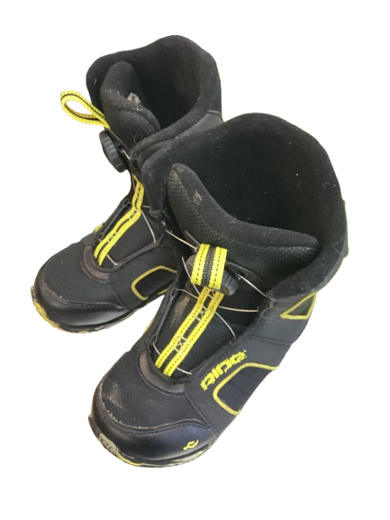Vist Large View of Product Image Which is Used BOA Boys Snowboard Boots Black Youth 13.0