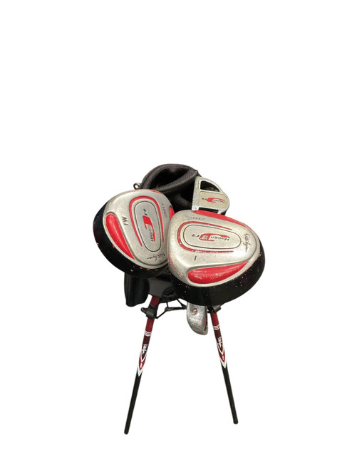 Vist Large View of Product Image Which is Used Walter Hagen HAGEN JR SERIES II 6PC Jr Package Set RH Black And Red 6 Piece