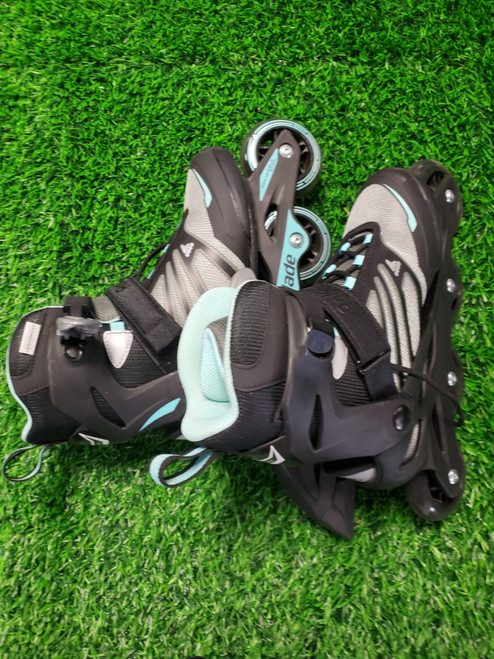 Vist Large View of Product Image Which is Used Rollerblade ZETRA BLADE W Senior Roller Quad Skates Black Senior 7