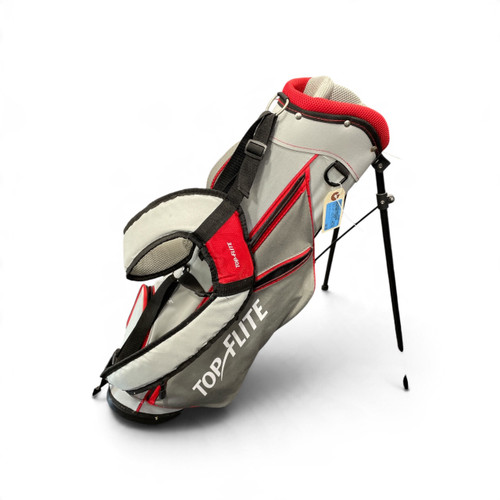 Vist Large View of Product Image Which is Used Top Flite JUNIOR STAND BAG Jr Stand Bag Red And Silver