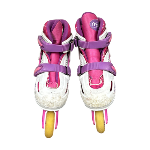 Vist Large View of Product Image Which is Used RollerDerby HARMONY Junior Rec Fitness Skates Pink Adjustable 3-6