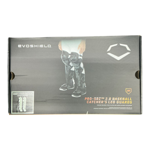 Vist Large View of Product Image Which is NEW Evoshield PRO SRZ 2.0 LEG GUARDS Catchers Leg Guards Grey Intermed