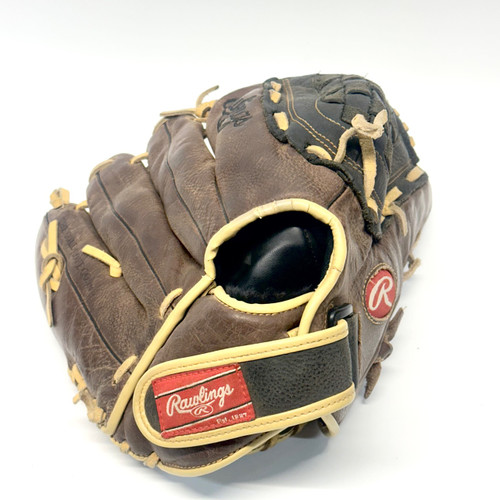 Vist Large View of Product Image Which is Used Rawlings RBG36BC BB/SB Glove RH Throw Brown And Black 12 1/2"