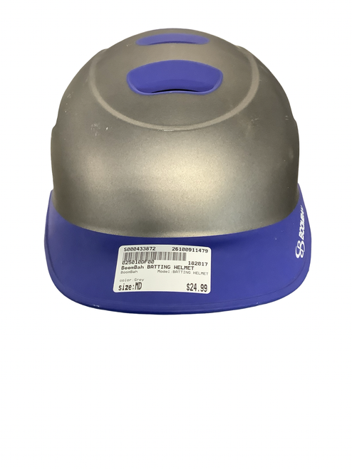Vist Large View of Product Image Which is Used BoomBah BATTING HELMET Batting Helmet No Mask Grey MD