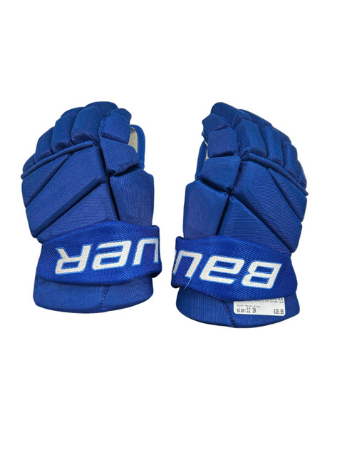 Vist Large View of Product Image Which is Used Bauer TEAM VAPOR ELITE GLOVES 12IN Junior Gloves Royal Blue 12"