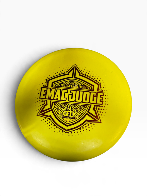 Vist Large View of Product Image Which is Used Dynamic Discs BURST JUDGE Disc Golf Putter Yellow 174g