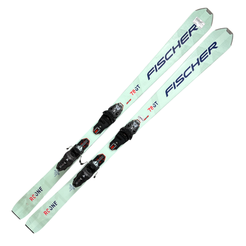 Vist Large View of Product Image Which is Used Fischer RC ONE 78 GT Mens Down Hill Ski/Binding Green 166 cm