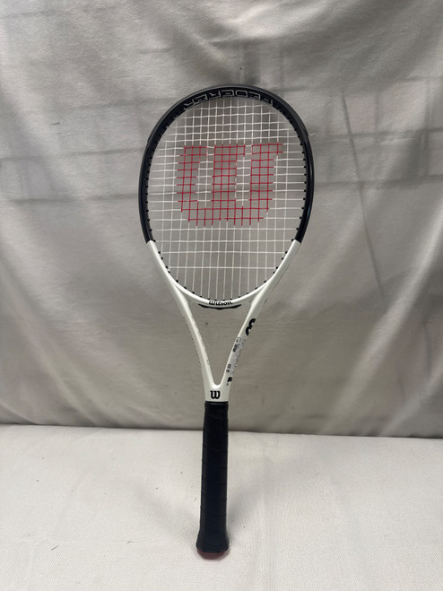 Vist Large View of Product Image Which is Used Wilson FEDERER TOUR XP 103 Adult Tennis Racquet Black Unknown