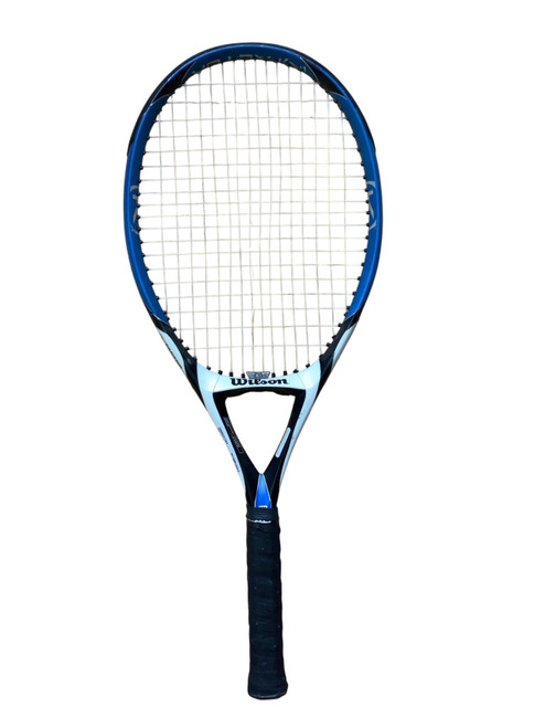 Vist Large View of Product Image Which is Used Wilson K Four Adult Tennis Racquet Royal Blue Unknown size
