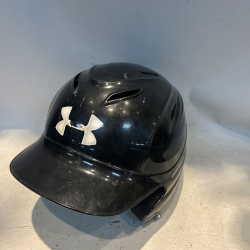 Vist Large View of Product Image Which is Used Under Armour BLACK Batting Helmet No Mask Black One Size