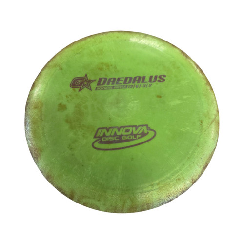 Vist Large View of Product Image Which is Used Innova DAEDALUS DISTANCE DRIVER Disc Golf Driver Green