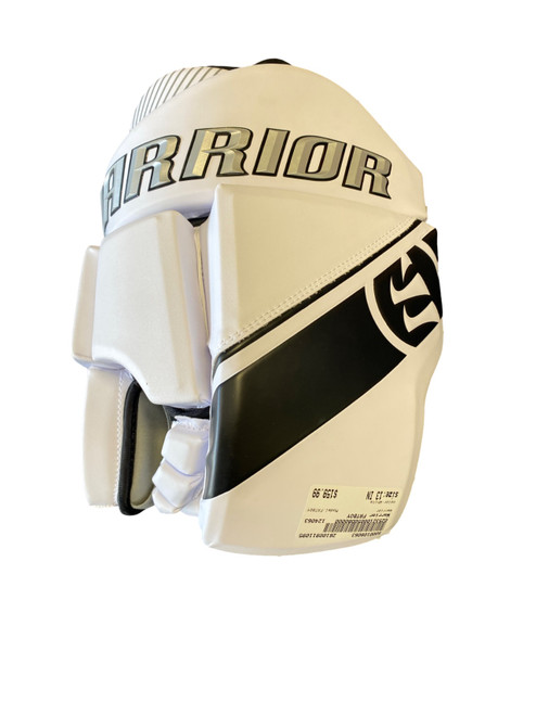 Vist Large View of Product Image Which is Used Warrior FATBOY Lacrosse Gloves Mens White 13"