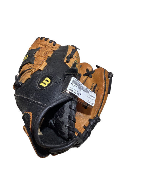Vist Large View of Product Image Which is Used Wilson A350 BB/SB Glove RH Throw Black 11"