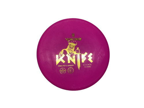 Vist Large View of Product Image Which is Used VIKING KNIFE Disc Golf Putter Pink 170g