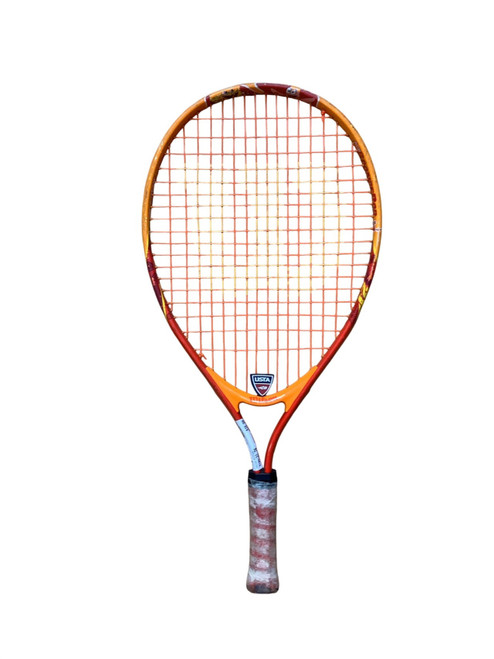 Vist Large View of Product Image Which is Used Wilson Spongebob 21 Junior Tennis Racquet Orange 21"