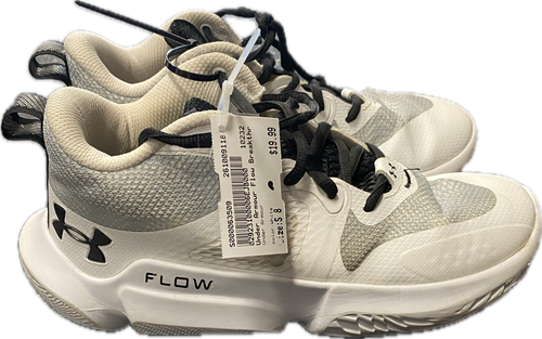 Vist Large View of Product Image Which is Used Under Armour Basketball Shoes W White Senior 8