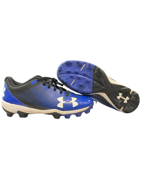 Vist Large View of Product Image Which is Used Under Armour AMERICA CLEAT BB/SB Cleats Navy Blue Junior 04