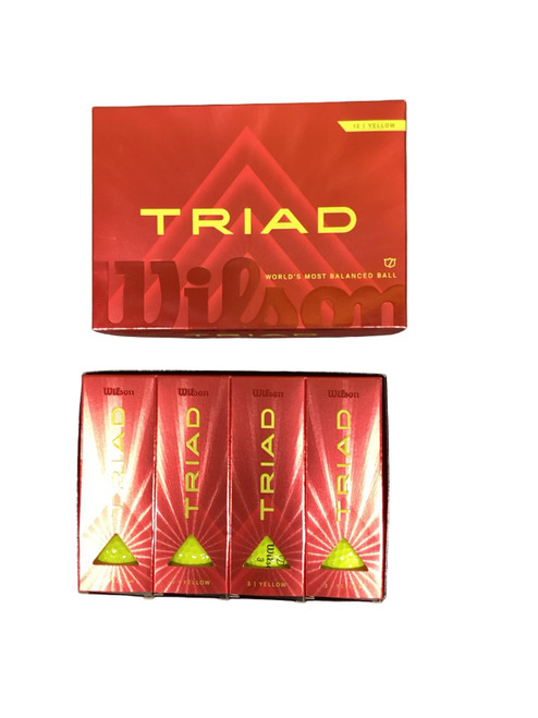 Vist Large View of Product Image Which is Used Wilson TRIAD 12 Pack - Golf Balls