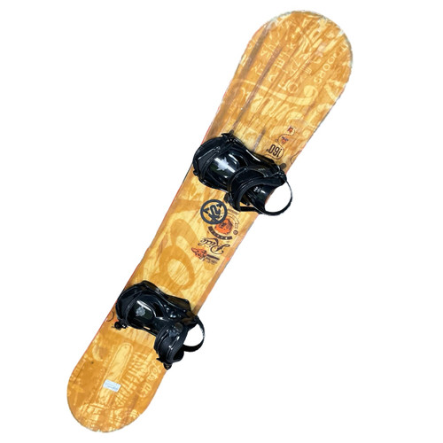Vist Large View of Product Image Which is Used Ride MANIC W/LTD BINDINGS Mens Board/Bindings Brown 160 cm