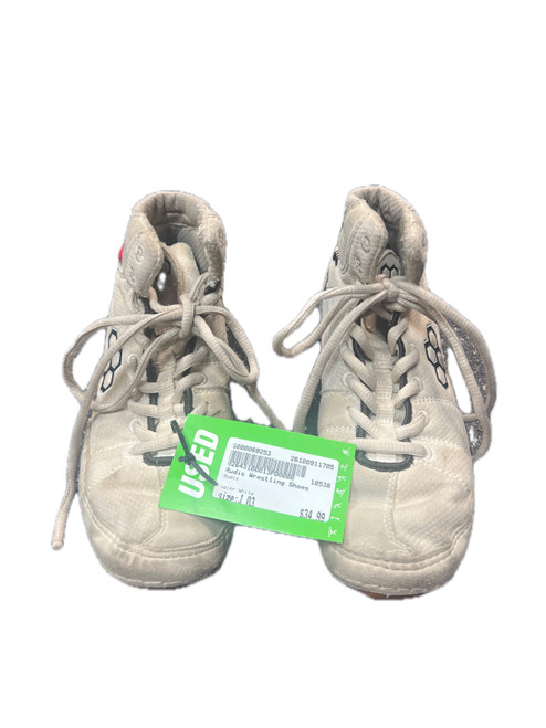 Vist Large View of Product Image Which is Used Rudis Wrestling Shoes White Junior 03