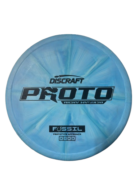 Vist Large View of Product Image Which is Used Discraft PROTO RICKY WYSOCKI FOSSIL 173G Disc Golf Putter Royal Blue