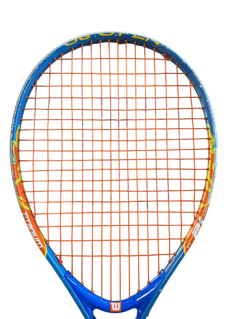 Vist Large View of Product Image Which is Used Wilson TITANIUM Junior Tennis Racquet Royal Blue 21"