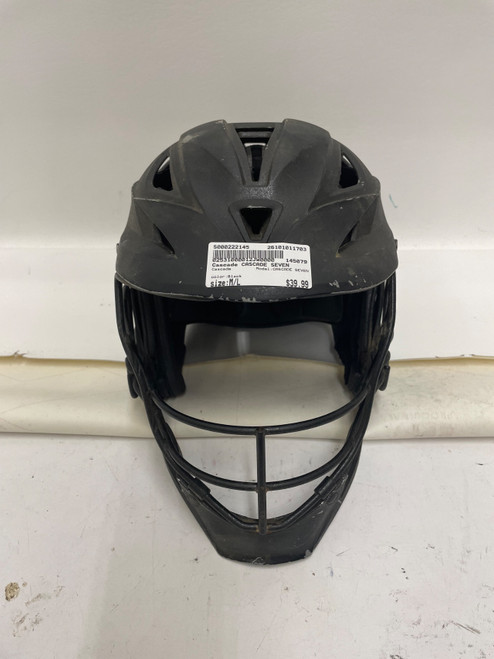 Vist Large View of Product Image Which is Used Cascade CASCADE SEVEN Lacrosse Helmet Black M/L