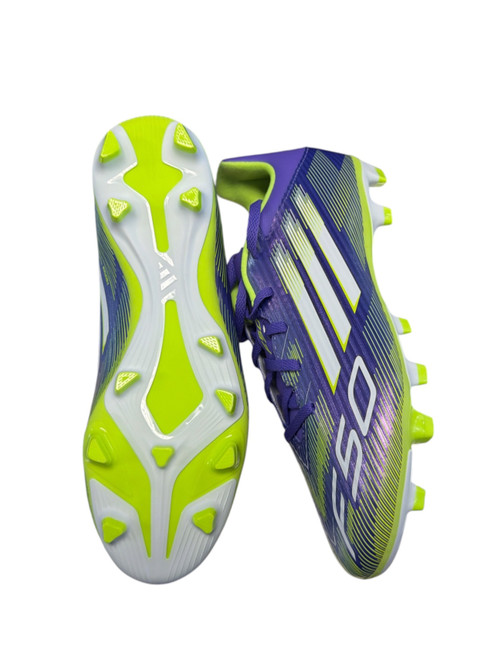 Vist Large View of Product Image Which is New Adidas Soccer Cleats Purple Senior 8.5