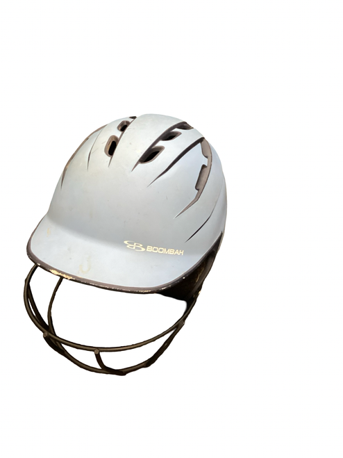 Vist Large View of Product Image Which is Used BoomBah CAROLINA BLUE HELMET Batting Helmet w/Mask Carolina Blue One Size