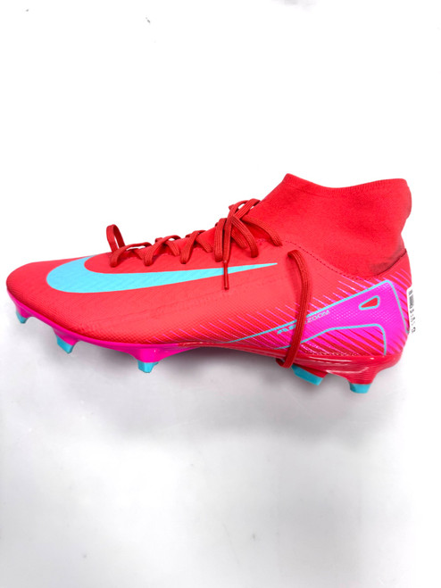 Vist Large View of Product Image Which is Used Nike AIR Soccer Cleats Orange Senior 10.5