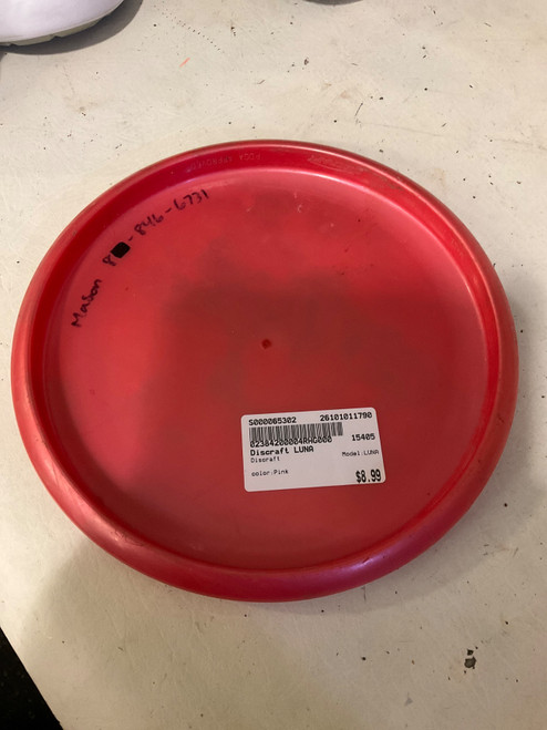 Vist Large View of Product Image Which is Used Discraft LUNA Disc Golf Putter Pink