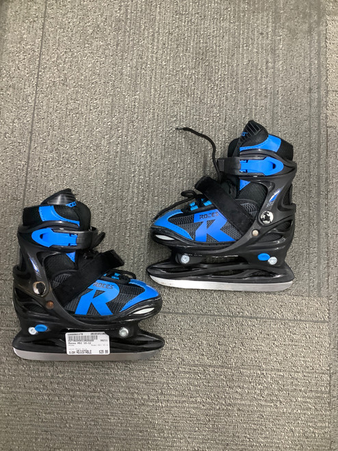 Vist Large View of Product Image Which is Used Roces ADJ 10-12 Boys Softboot Skate Royal Blue Adjustable