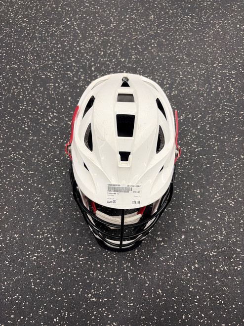 Vist Large View of Product Image Which is Used Cascade S Lacrosse Helmet White One Size