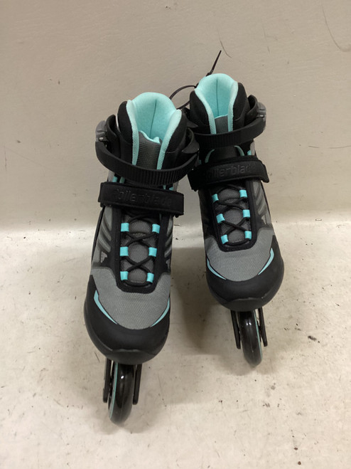 Vist Large View of Product Image Which is Used Rollerblade ZETRABLADE Senior Rec Fitness Skates Carolina Blue Senior 9