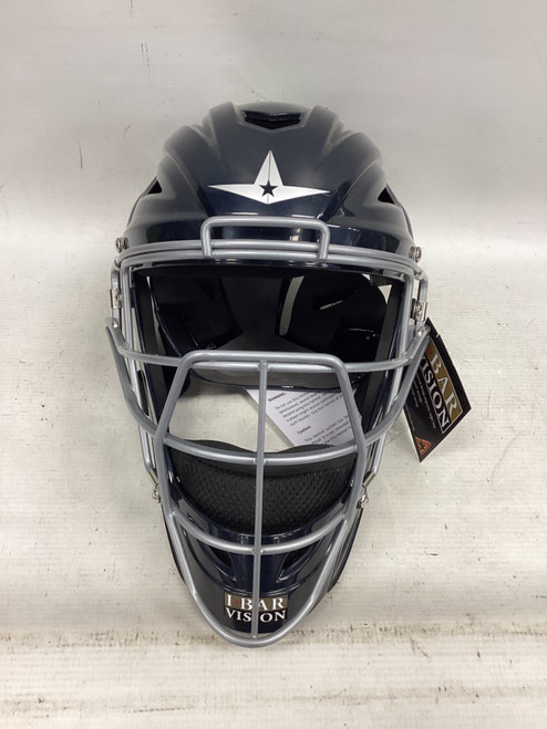 Vist Large View of Product Image Which is Used All-Star MVP-S7E-SML Catchers Mask Navy Blue