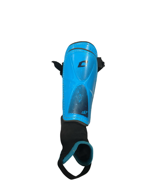 Vist Large View of Product Image Which is Used Champro Soccer Shin Guards Junior Royal Blue SM