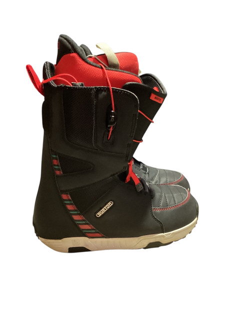 Vist Large View of Product Image Which is Used Burton MOTO Mens Snowboard Boots Black And Red Senior 9