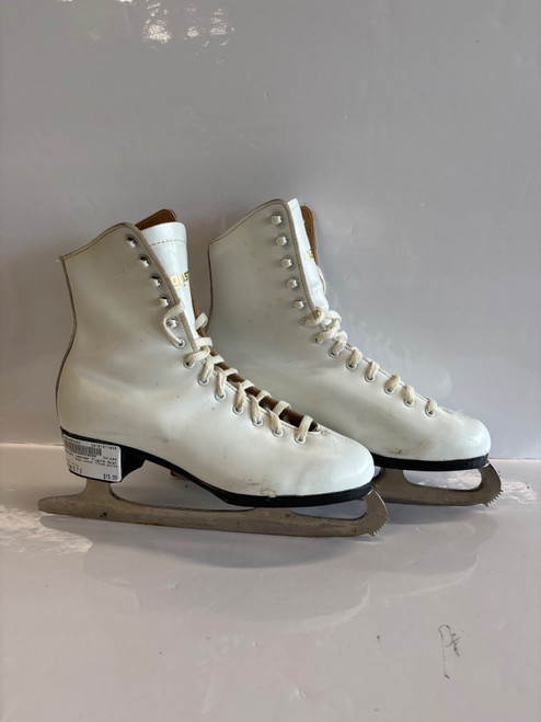 Vist Large View of Product Image Which is Used DAOUST FIGURE SKATES WomensFigure Skate White Senior 7.5