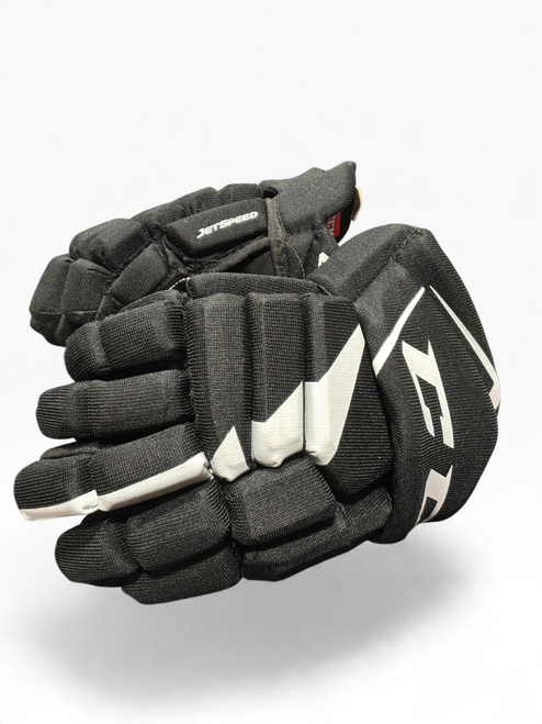 Vist Large View of Product Image Which is Used CCM GLOVES Youth Gloves Black 11"