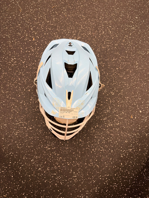 Vist Large View of Product Image Which is Used Cascade XRS PRO Lacrosse Helmet Carolina Blue One Size