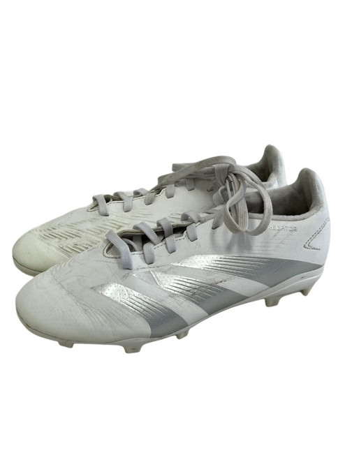 Vist Large View of Product Image Which is Used Adidas Predator Jr 4 Soccer Cleats White  