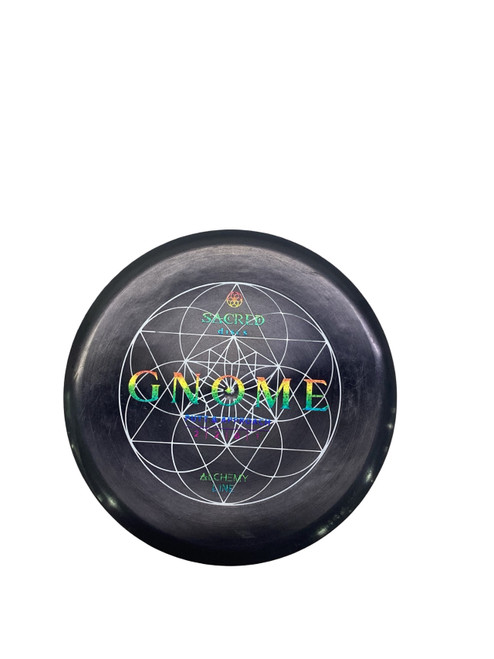 Vist Large View of Product Image Which is Used SACRED DISCS GNOME Disc Golf Mid Range Black