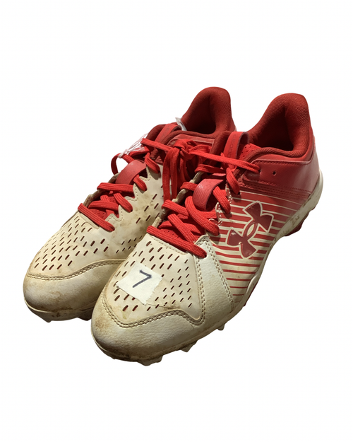 Vist Large View of Product Image Which is Used Under Armour BASEBALL BB/SB Cleats Red Senior 7