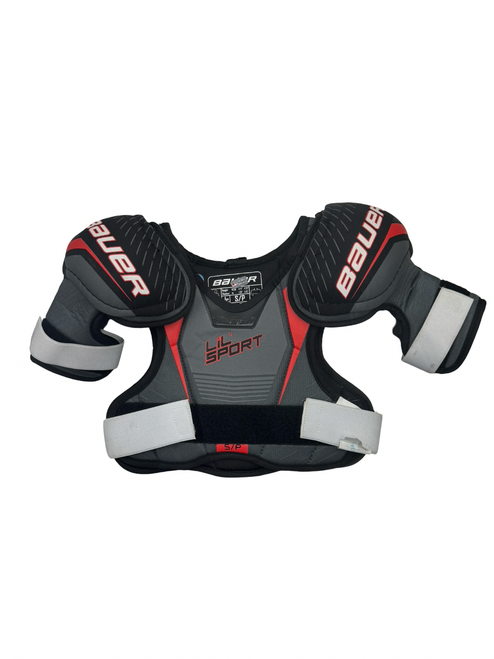 Vist Large View of Product Image Which is Used Bauer LIL SPORT Junior Shoulder Pads SM