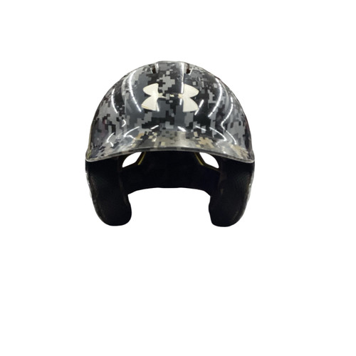 Vist Large View of Product Image Which is Used Under Armour BASEBALL HELMET Batting Helmet No Mask Grey One Size