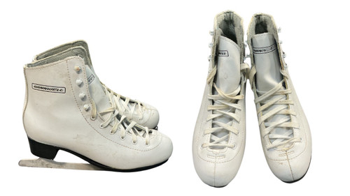 Vist Large View of Product Image Which is Used WinnWell WINNWELL FIGURE SKATES WomensFigure Skate White Senior 7