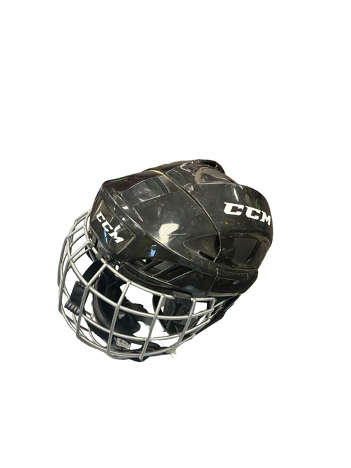 Vist Large View of Product Image Which is Used CCM FL40 S Helmet Cage Combo Black SM